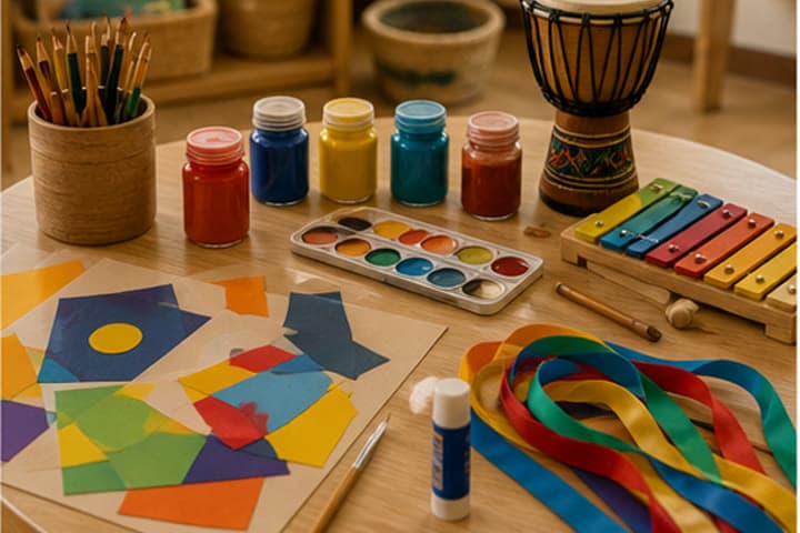 A still life representing creative time