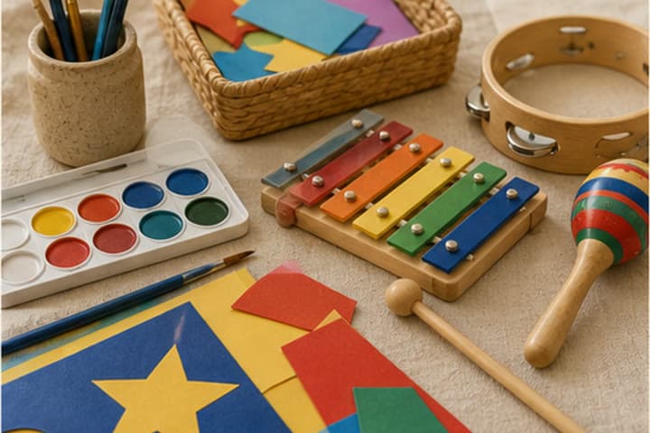 Learning materials for expressive arts and design