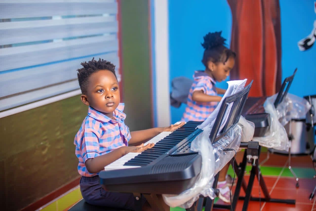A joyful music and movement corner ready for creative school life